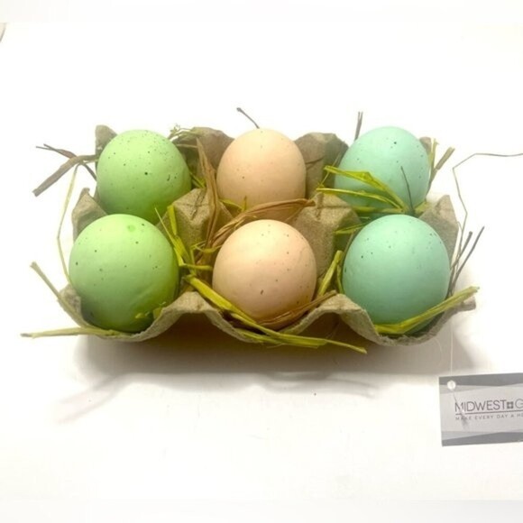 BNWT Speckled Eggs in Carton Easter Decor - Picture 3 of 4